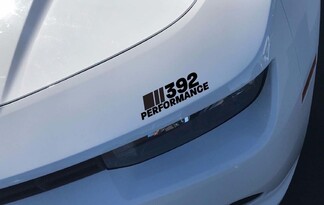 392 Performance Scheinwerfer Aufkleber Aufkleber Dodge Challenger Charger HEMI SRT Schwarz