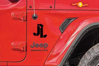 JL Jeep Wrangler Premium-Automobil-Aufkleberset der Klasse 2