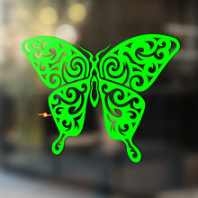 Schmetterling Universal Vinyl-Aufkleber im Skelettstil_2
