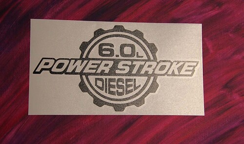 2x 6.0 Powerstroke Turbo Diesel Motorhaube Fenster Vinyl Aufkleber Super Duty Ford