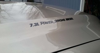 7.3L, 6.7L, 6.4L, 6.0L Powerstroke Diesel Motorhaubenaufkleber / Aufkleber Ford F250 / F350