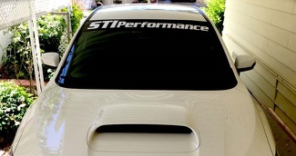 Subaru-Aufkleber STI-Performance-Banner Subie-Aufkleber Windschutzscheibenvisier Rallye-Grafik