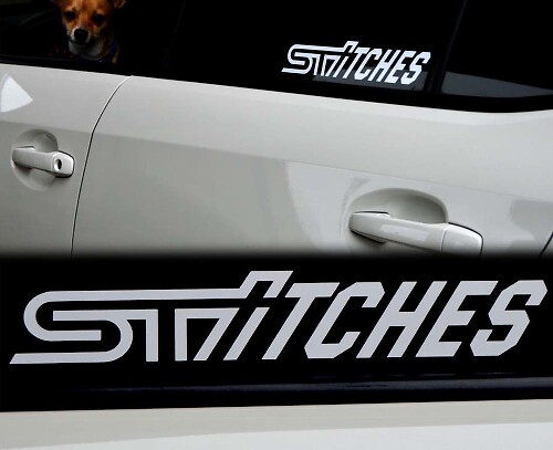 STI Stitches Fenster Vinyl Aufkleber Sticker für Subaru