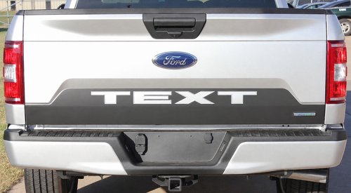 TEXT Speedway Blackout Heckklappen-Vinylaufkleber für Ford F-150 2018