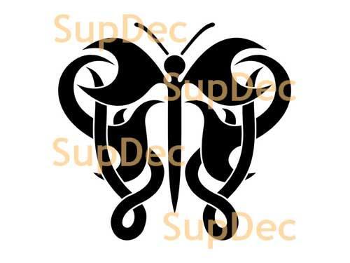 Schmetterling Vinyl Kunst Wand Fenster Badezimmer Aufkleber Abziehbild #3
