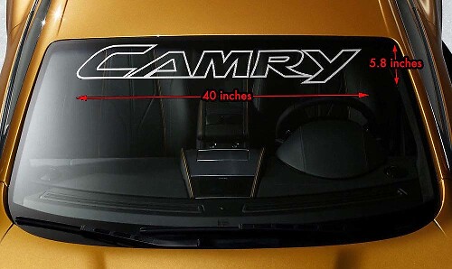 Camry Umriss Windschutzscheiben-Banner Vinylaufkleber für Toyota Camry