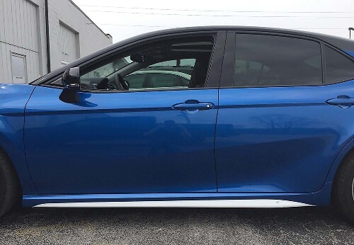 Dünnes Rocker Panel Streifen Vinyl Aufkleber Kit für Toyota Camry 2018-2019