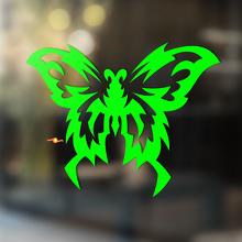 Schmetterling mit scharfen Linien Universeller Vinylaufkleber_3