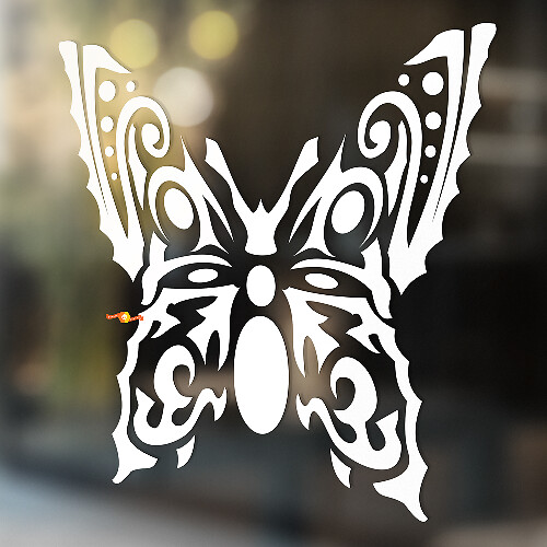Tribal-Stil Schmetterling Dekorativer Universeller Vinyl-Aufkleber