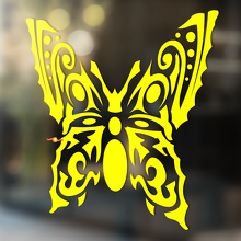 Tribal-Stil Schmetterling Dekorativer Universeller Vinyl-Aufkleber_4