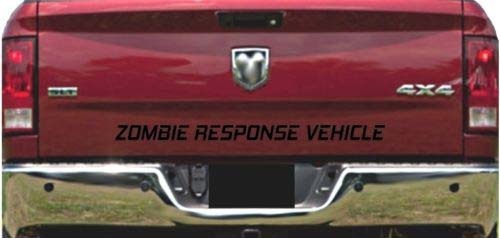 Zombie Response Fahrzeug Heckklappen Vinylaufkleber für Lastwagen