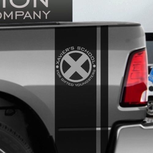 Hemi Dodge Ram RT Vinyl Seitenstreifen X-Men Xavier School Logo Comics Superhelden