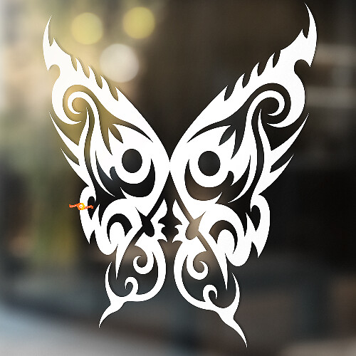 Fire Butterfly Universeller Vinyl-Aufkleber