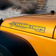 Benutzerdefiniertes Marine Corps Edition Seitenhauben Vinyl-Aufkleberset für Jeep Wrangler_2
