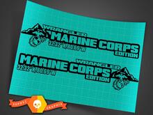 Seitenhaube Marine Corps USMC Aufkleber Aufkleber Vinyl Grafik für Jeep Wrangler 27