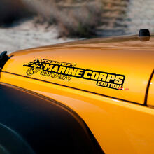 Benutzerdefiniertes Marine Corps Edition Seitenhauben Vinyl-Aufkleberset für Jeep Wrangler_3
