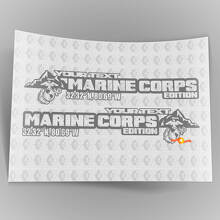 Benutzerdefiniertes Marine Corps Edition Seitenhauben Vinyl-Aufkleberset für Jeep Wrangler_5