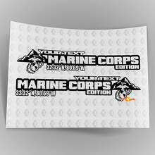 Benutzerdefiniertes Marine Corps Edition Seitenhauben Vinyl-Aufkleberset für Jeep Wrangler_6