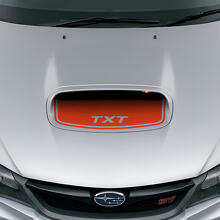 Benutzerdefinierter Blende Vinyl-Aufkleber für Motorhaubenlufteinlass in Schwarz für Subaru Impreza WRX STI_4