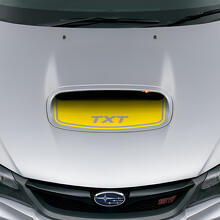 Benutzerdefinierter Blende Vinyl-Aufkleber für Motorhaubenlufteinlass in Schwarz für Subaru Impreza WRX STI_5