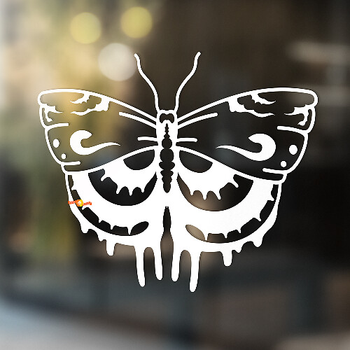 Night Moth Universeller Vinyl-Aufkleber_1