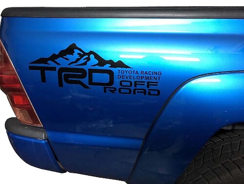 TRD Off Road Mountain Seitliche Bettrand Vinyl-Aufkleber-Set für Toyota Tacoma