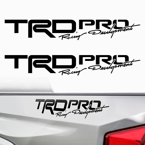 TRD Pro Racing Development Seitenwand-Vinylaufkleber für Toyota Tacoma