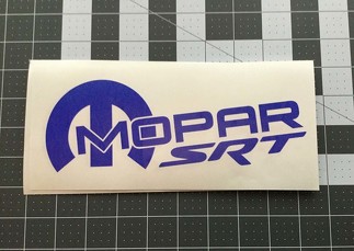 2 x Mopar Racing Aufkleber, Srt, Hemi, gestanzter Vinyl-Aufkleber 8,5 x 3,5 cm