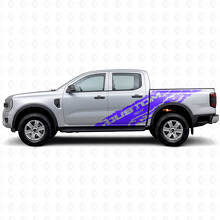 Schmutzabweiser- & individuell gestaltetes Text-Seitenvinyl-Aufkleber-Set für Musclecar Ranger Wildtrak_2