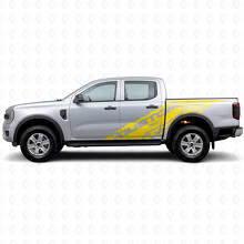 Schmutzabweiser- & individuell gestaltetes Text-Seitenvinyl-Aufkleber-Set für Musclecar Ranger Wildtrak_4