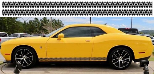 2X Dodge Challenger Scat Pack Rocker Panel Aufkleber Aufkleber Streifen Vinyl Grafiken -1 Scatpack
