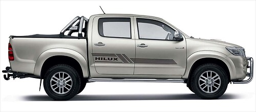 Dünne Streifen Seiten-Tür Vinyl-Aufkleber für Toyota Hilux