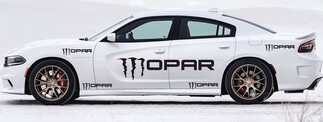 10 x Dodge Charger MOPAR-Logo-Aufkleber Stripe Vinyl Graphics Kit 2011-2018