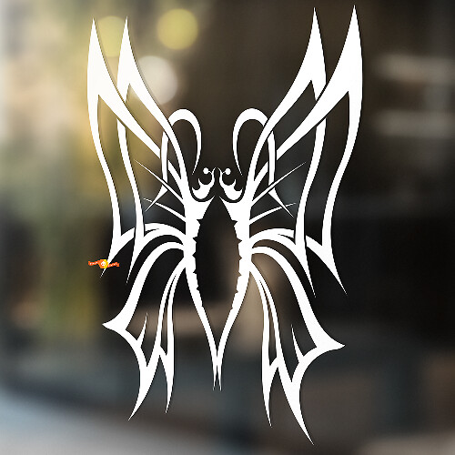 Schmetterling mit zwei Flügeln Universeller Vinyl-Aufkleber
