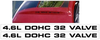 2003–2020 MUSTANG MACH 1 – 4,6 L DOHC 32 VENTIL – HAUBENAUFKLEBER – ZWEI AUFKLEBER