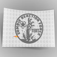 Paar Jeep-Aufkleber Zombie Reaction Force Military Star JK JL Motorhauben-Seitenaufkleber 2