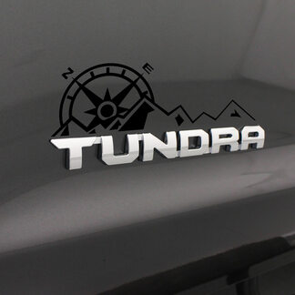 Tundra-Gebirgskompass-Aufkleber der 3. Generation. Tundra unter Abzeichen-Aufkleber
