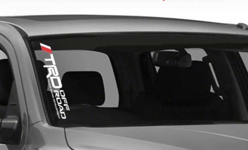 TRD Off Road Style Windschutzscheiben-Vinylaufkleber für Toyota Tacoma Tundra
