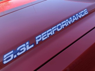 5.3L PERFORMANCE + Umriss Motorhaube, Karosserieaufkleber Für Chevy, GMC, Silverado, Sierra