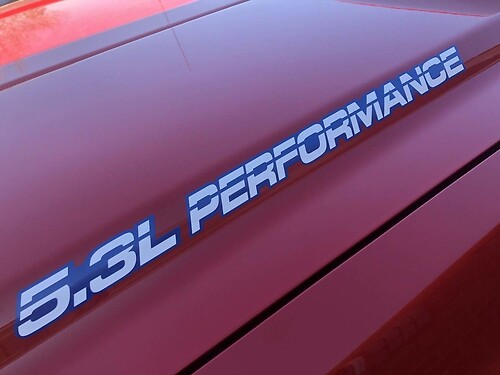 5,3L PERFORMANCE +Umriss der Motorhaube, Karosserieaufkleber für Chevy, GMC, Silverado, Sierra
