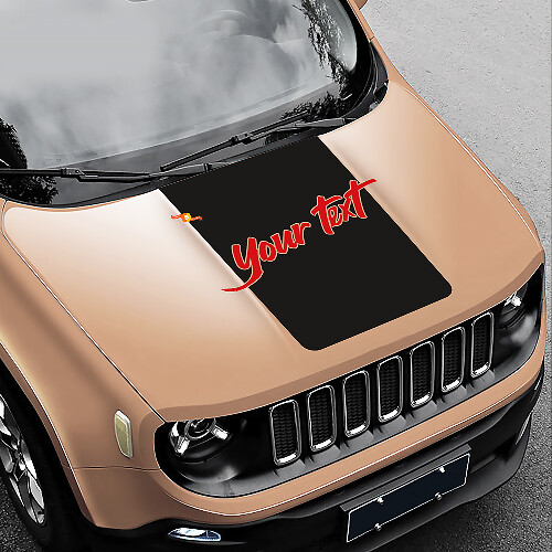 Jeep Renegade Custom Hood Blackout Vinyl Aufkleber Aufkleber
