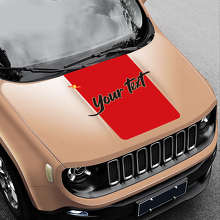Jeep Renegade Custom Hood Blackout Vinyl Aufkleber Aufkleber
 2