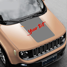 Jeep Renegade Custom Hood Blackout Vinyl Aufkleber Aufkleber
 3