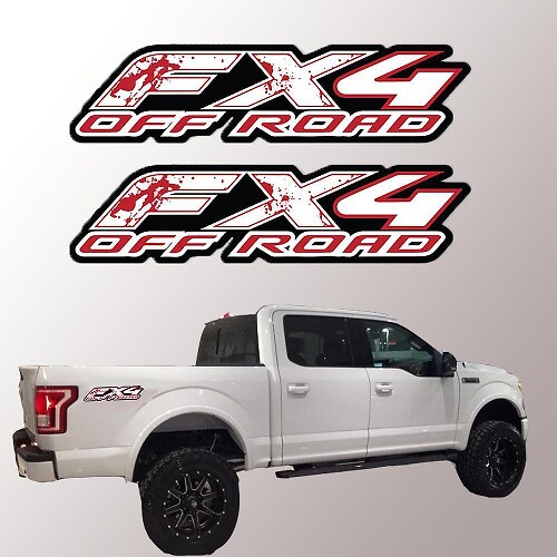 Ford FX4 Blood Zombie Vinyl-Aufkleber LKW-Bett-Aufkleber F150 F250 F350 4 x 4