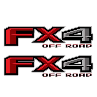 2er-Set: 2018 Ford F-150 FX4 Offroad-Vinyl-Aufkleber für Pickup-Truck-Bettseite