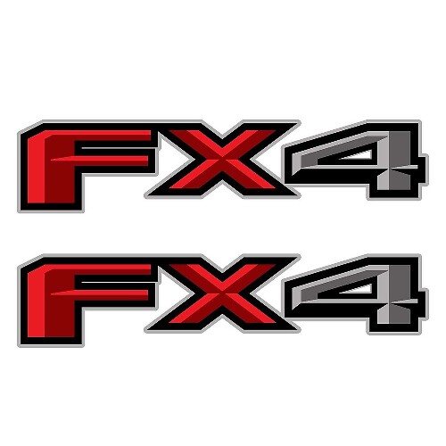 2er-Set: 2018 Ford F-150 FX4 Offroad-Vinyl-Aufkleber, Pickup-Truck-Seitenbett