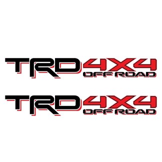 2er-Set: 2017-2018 TRD 4X4 Offroad Toyota Tacoma Tundra, vollfarbiger Nachttischaufkleber