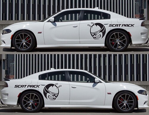 2X Dodge Charger Scat Pack Quarter Panel Aufkleber Aufkleber Vinyl Graphics 2011-2020 Scatpack Now
