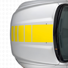 Strobe Stile Streifen Vinylaufkleber-Kit für Motorhaube & Seitenteile Dodge Ram 1500_10