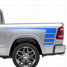 Strobe Stile Streifen Vinylaufkleber-Kit für Motorhaube & Seitenteile Dodge Ram 1500_3